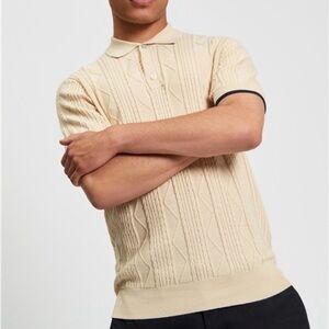 Ben Sherman Textured Cable Knit Shirt